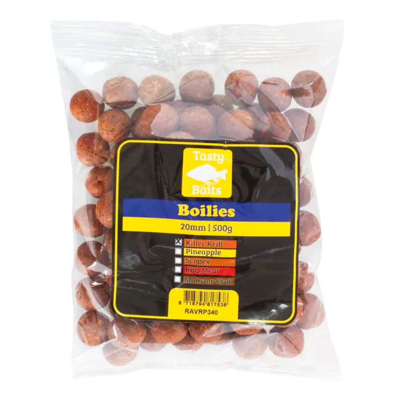 Tasty Baits Boilies 20mm 500g Killer Krill