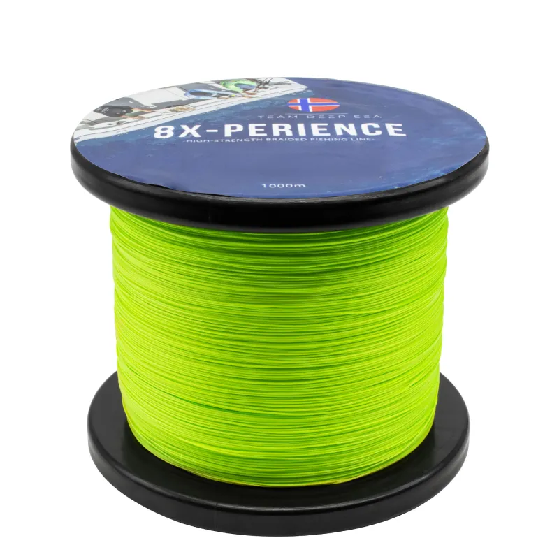 Team Deep Sea 8X-Perience Fluo Green - 0,30mm - 0,28mm - 10m von der Großspule