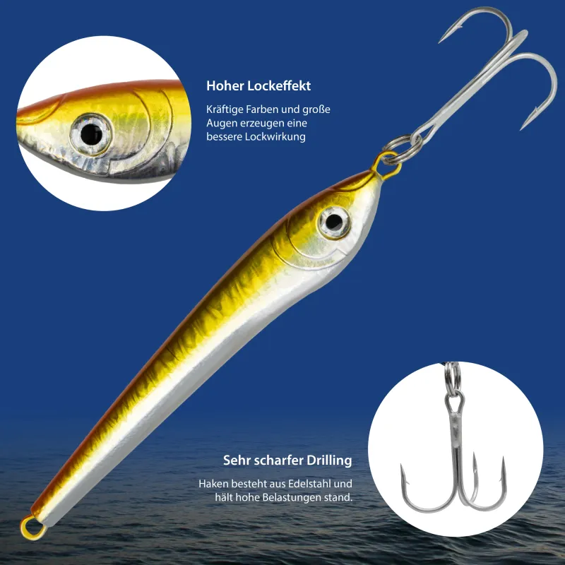 Team Deep Sea Bull Head 300g - Gelb/Orange - 1 Stück