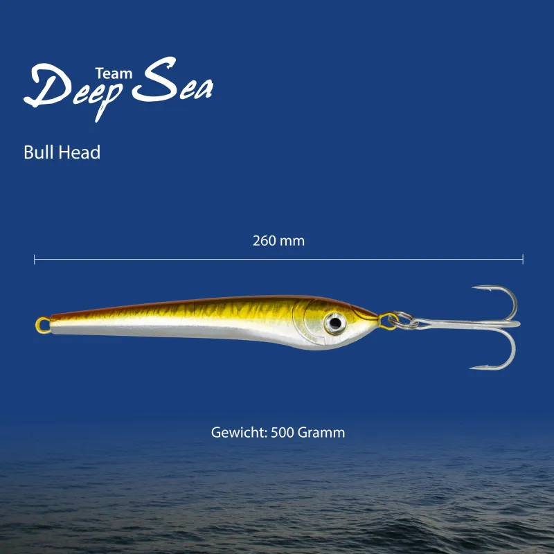 Team Deep Sea Bull Head 500g - Gelb/Orange - 1 Stück