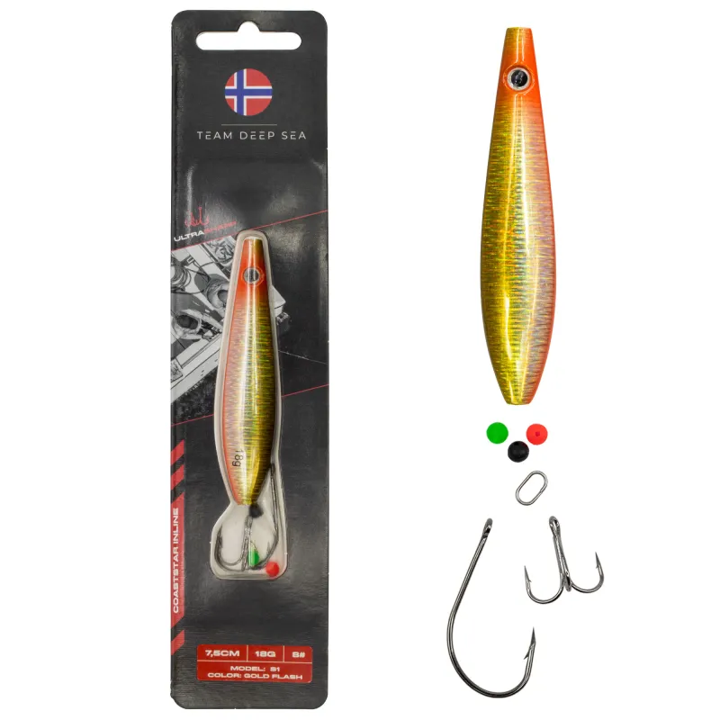 Team Deep Sea CoastStar Inline S1 Gold Flash - 7,5cm - 18g - 1 Stück