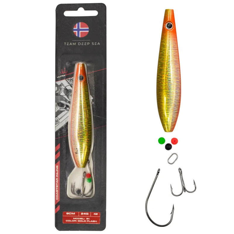 Team Deep Sea CoastStar Inline S1 Gold Flash - 9cm - 24g - 1 Stück