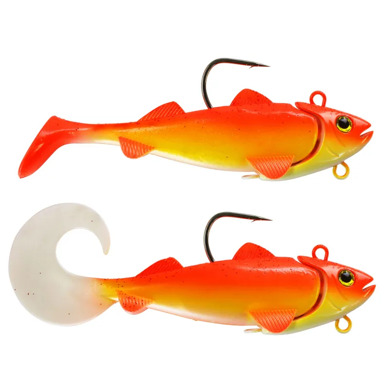 Team Deep Sea Hightide Sea Shad - der Meeresangel Gummifisch 200g - UV Rotbarsch