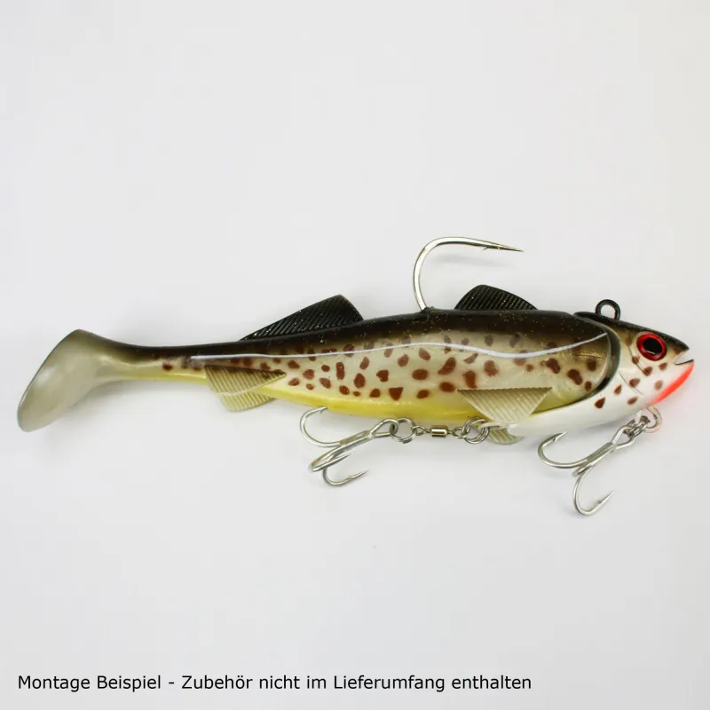 Team Deep Sea Hightide Sea Shad - der Meeresangel Gummifisch 300g - Dorsch Glitter