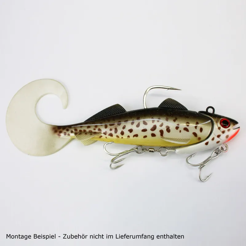 Team Deep Sea Hightide Sea Shad - der Meeresangel Gummifisch 300g - Dorsch Glitter