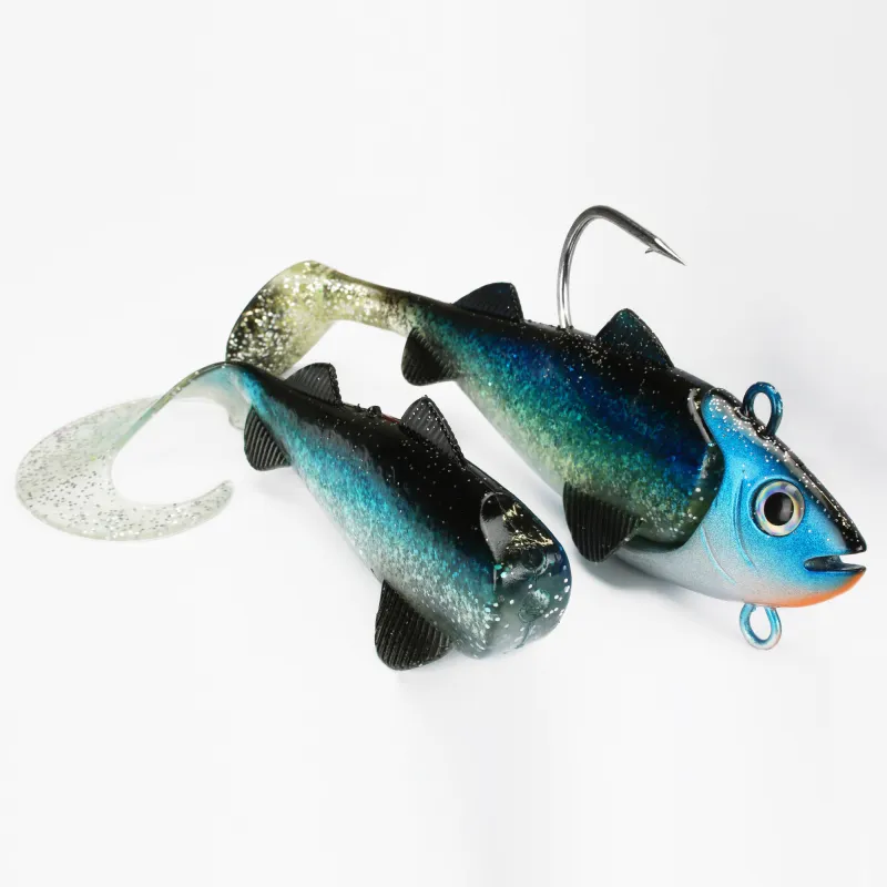 Team Deep Sea Hightide Sea Shad - der Meeresangel Gummifisch 300g - Holographic Hering