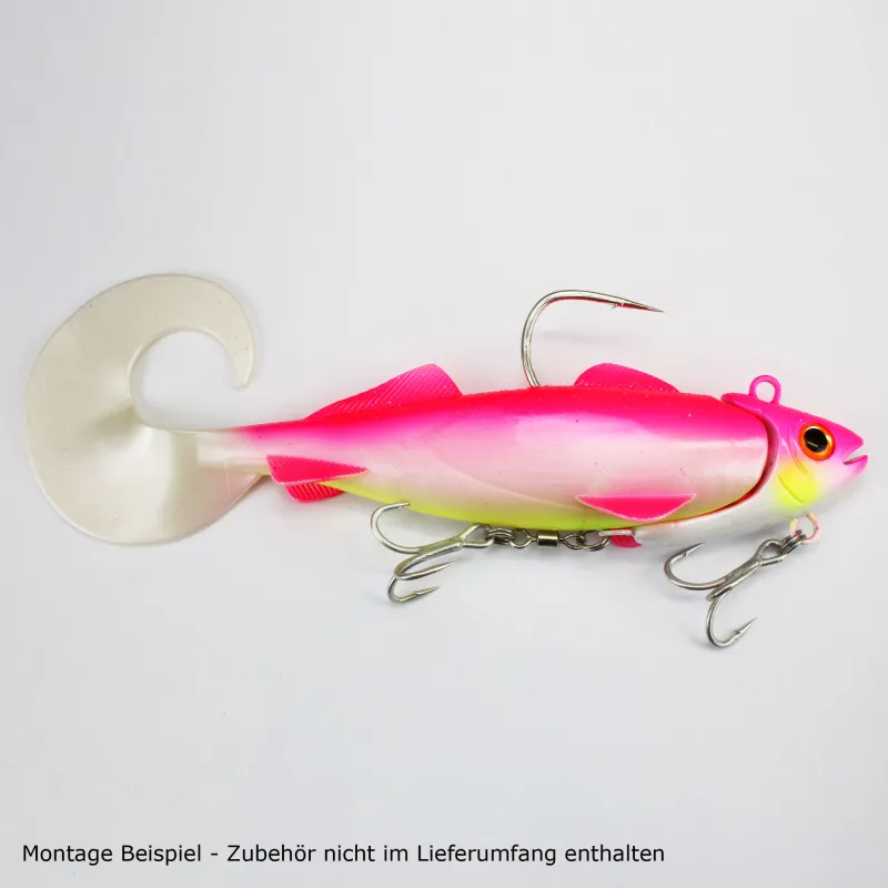 Team Deep Sea Hightide Sea Shad - der Meeresangel Gummifisch 300g - UV Pink Princess
