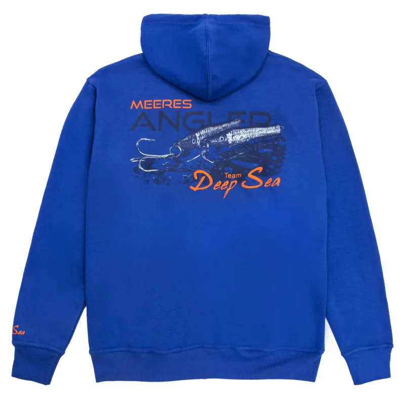 Team Deep Sea Hoodie mit Zipper "Meeresangler" + Cap Gr. M