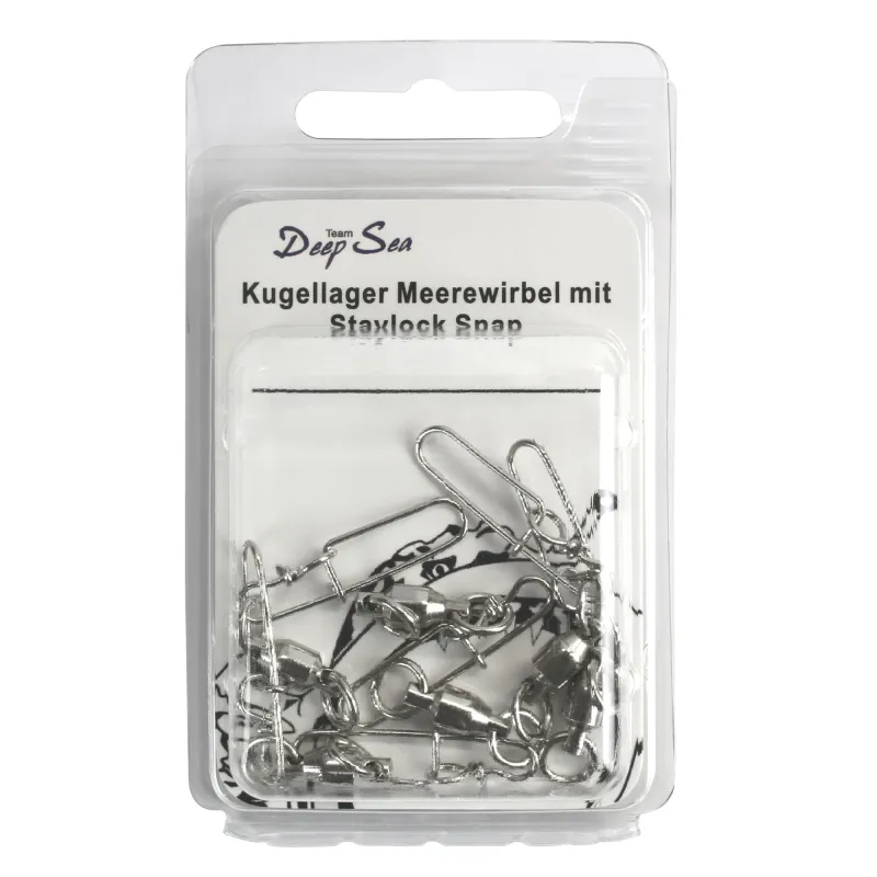 Team Deep Sea Kugellager Meereswirbel mit Staylock Snap Gr.4/0 - 100Kg