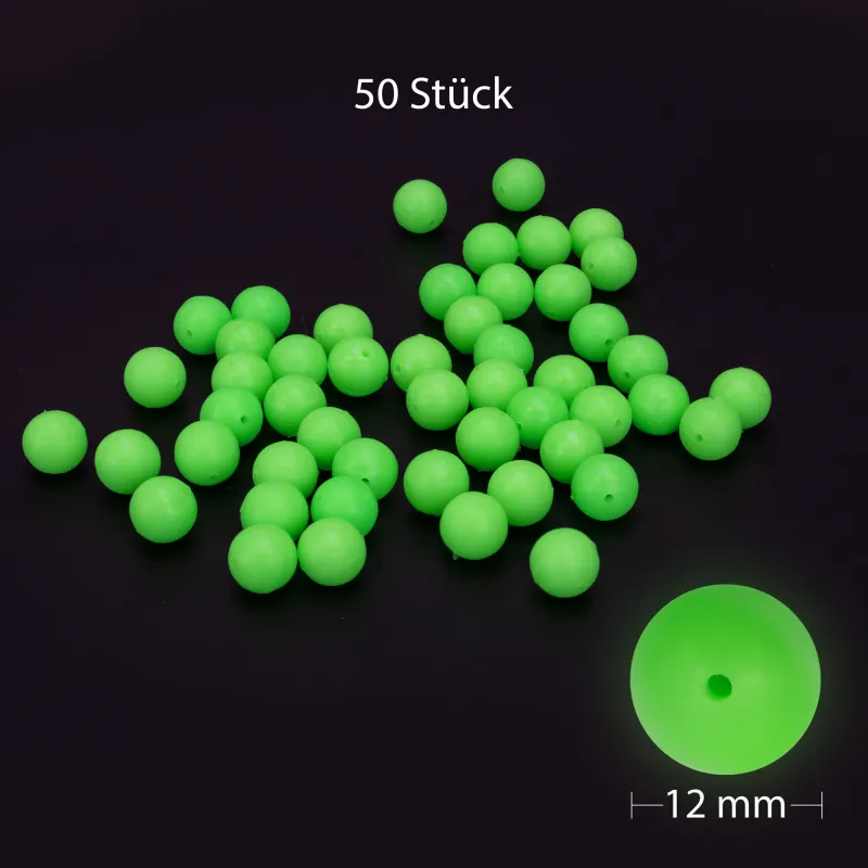 Team Deep Sea Lock Perlen Fluo - 12mm - 50Stück