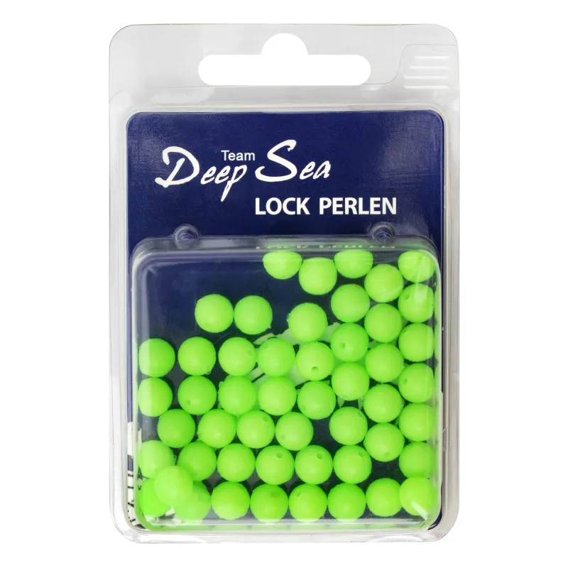Team Deep Sea Lock Perlen Fluo - 8mm - 50 Stück