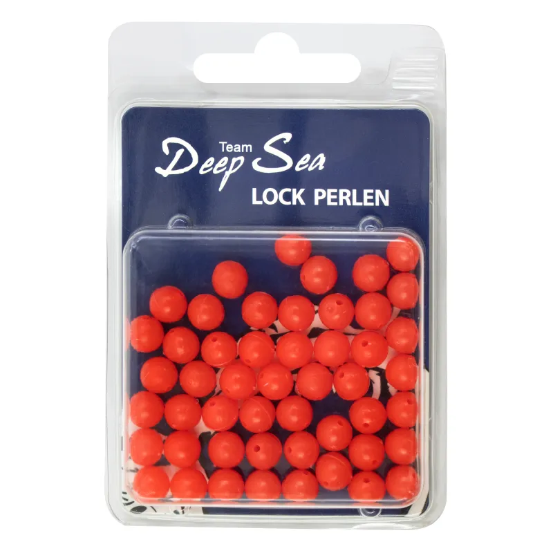 Team Deep Sea Lock Perlen Japanrot - 8mm - 50Stück