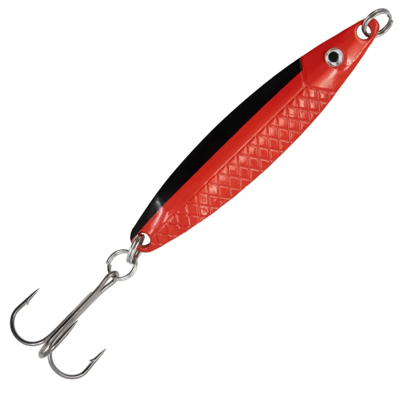 Team Deep Sea Meerforellenblinker "CoastStar" 15g - Rot/Schwarz - 1 Stück