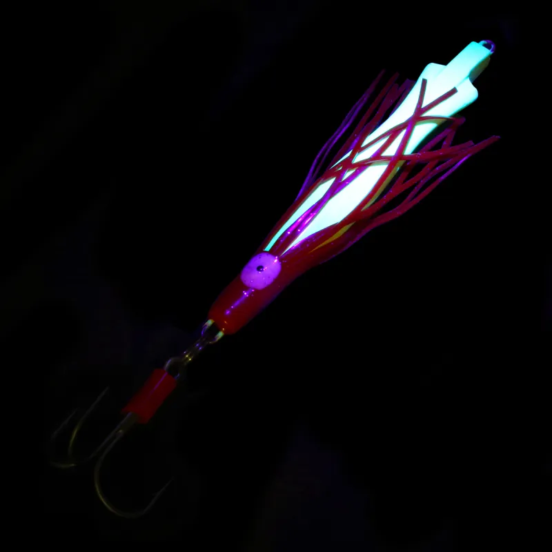 Team Deep Sea Octopus Pilker 400g - Hot Fluo/Rot - 1 Stück