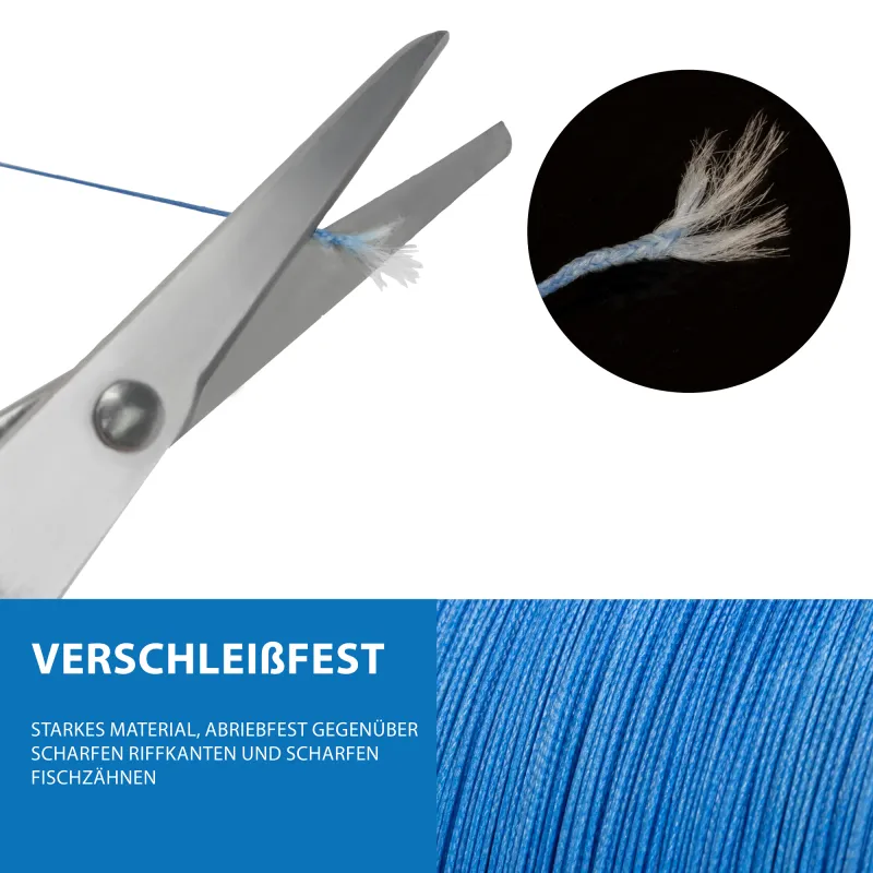 Team Deep Sea Salty-Braid 0,35mm - blue - 10m von der Großspule