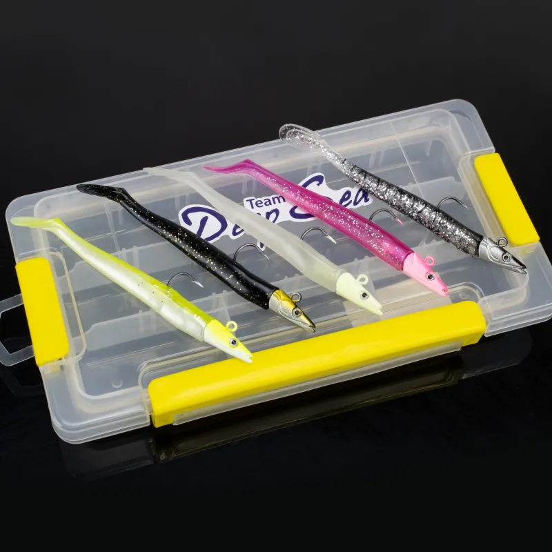 Team Deep Sea Sandeel Shad Set "light" - 5 Stück + Box