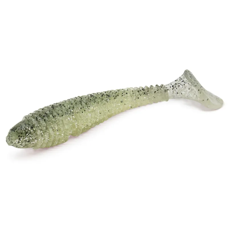 Team Deep Sea Seaworm Baby Speckled Ghost Green - 9,5cm - 8g - 7 Stück