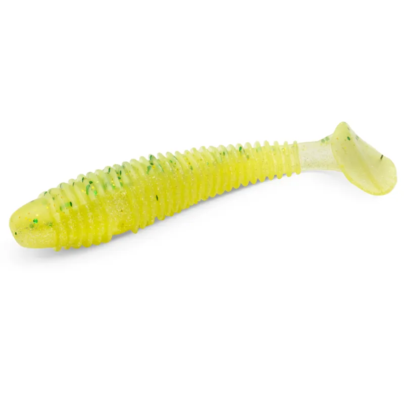 Team Deep Sea Seaworm Baby Yellow Green Flakes - 9,5cm - 8g - 7 Stück