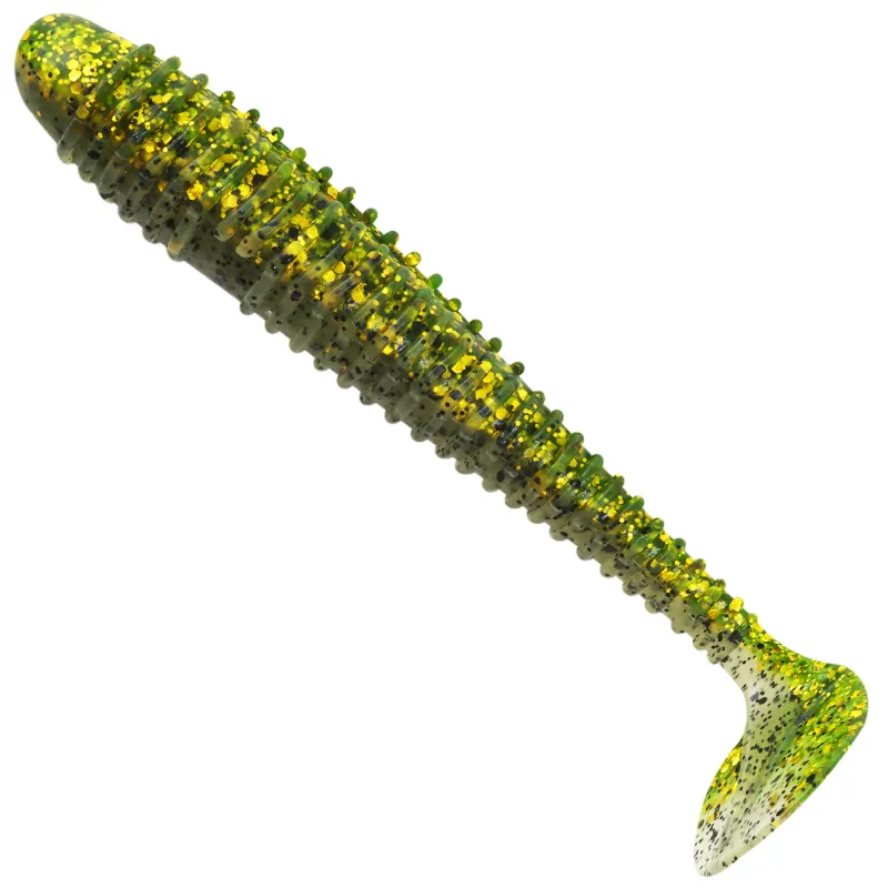 Team Deep Sea Seaworm Jr. 5 Stück - 12cm - 12g - Golden Moss