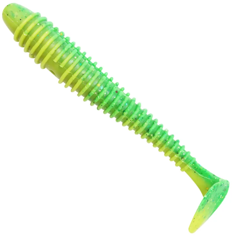 Team Deep Sea Seaworm Jr. 5 Stück - 12cm - 12g - Lime Yellow