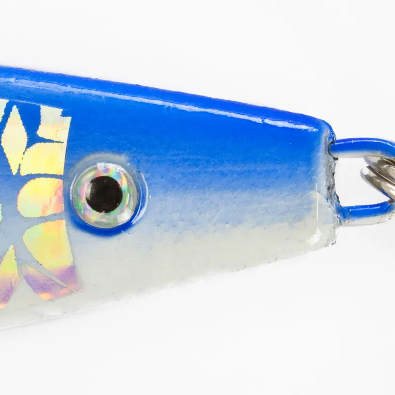Team Deep Sea Spitzkopf Holo Pilker 100g - Silber/Blau - 1 Stück