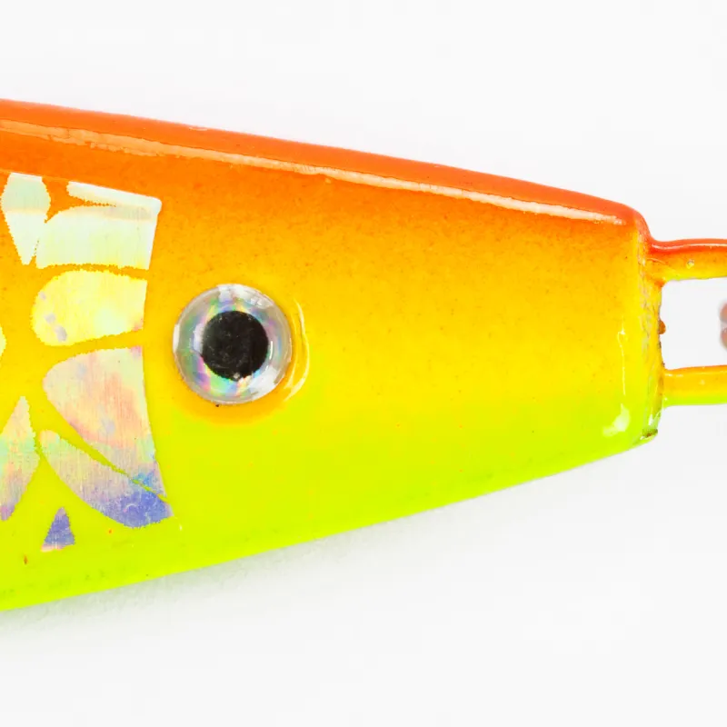 Team Deep Sea Spitzkopf Holo Pilker 140g - Gelb/Orange - 1 Stück