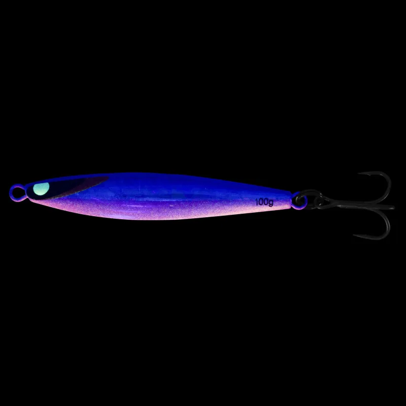 Team Deep Sea Super Glow High Tech Pilker 100g - Blau/Pink/Glow - 1 Stück