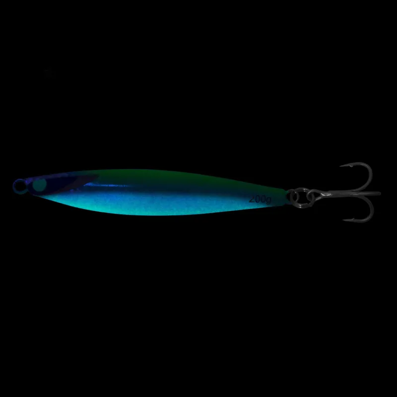 Team Deep Sea Super Glow High Tech Pilker 200g - Blau/Grün/Glow - 1 Stück