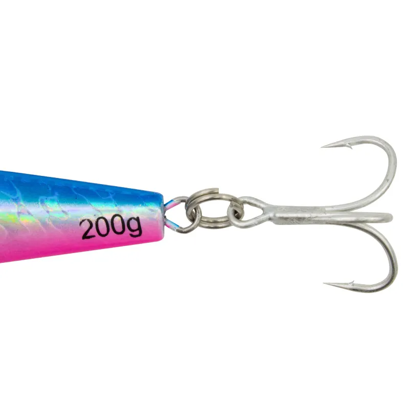 Team Deep Sea Super Glow High Tech Pilker 200g - Blau/Pink/Glow - 1 Stück