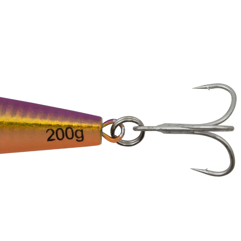 Team Deep Sea Super Glow High Tech Pilker 200g - Gold/Lila/Glow - 1 Stück