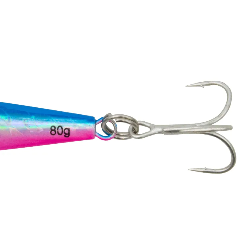 Team Deep Sea Super Glow High Tech Pilker 80g - Blau/Pink/Glow - 1 Stück