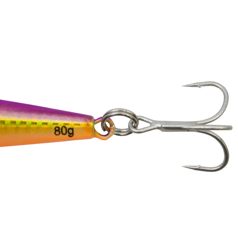 Team Deep Sea Super Glow High Tech Pilker 80g - Gold/Lila/Glow - 1 Stück