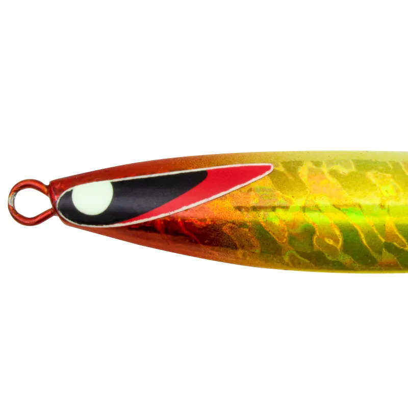 Team Deep Sea Super Glow High Tech Pilker 80g - Rot/Grün/Glow - 1 Stück