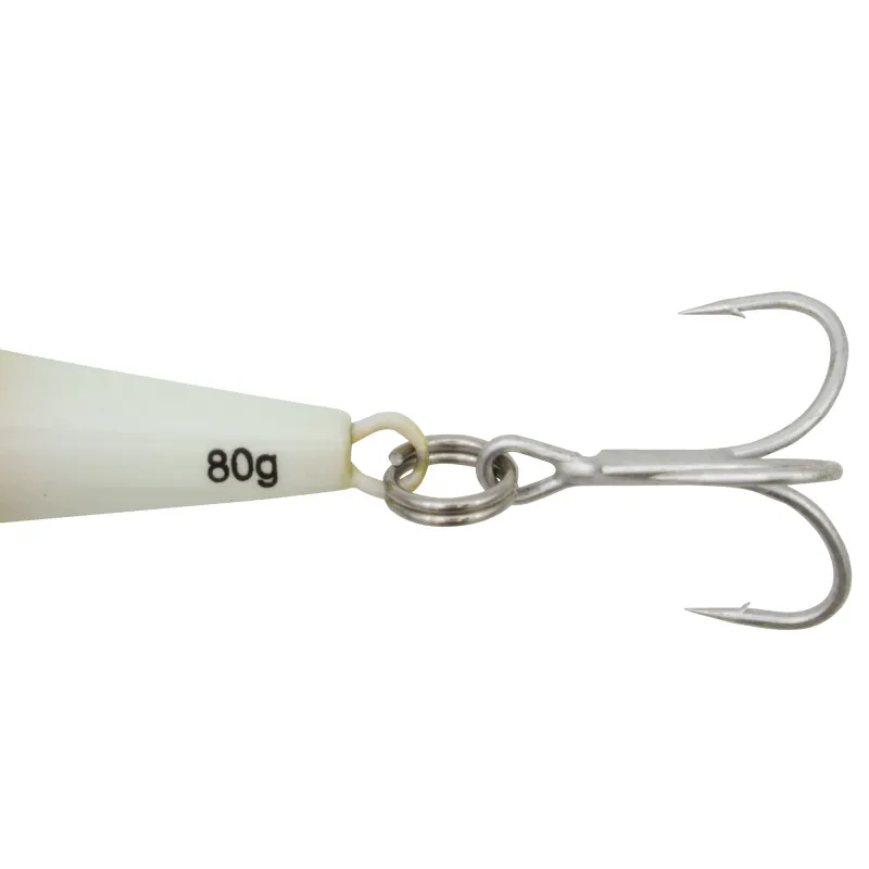 Team Deep Sea Super Glow High Tech Pilker 80g - Rot/Grün/Glow - 1 Stück