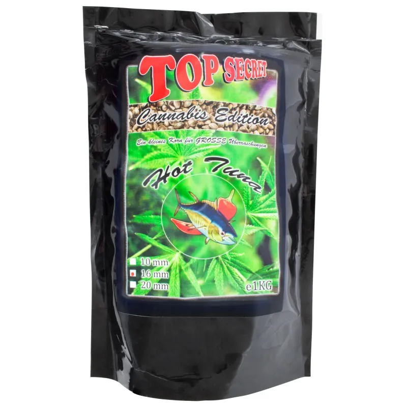 Top Secret Cannabis-Edition Boilies 16mm Hot Tuna 1Kg
