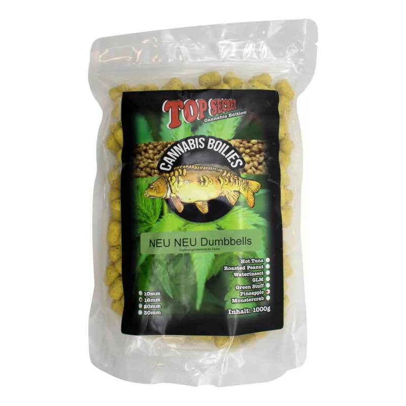 Top Secret Cannabis-Edition Dumble ummantelt Pineapple 16mm gelb 1kg