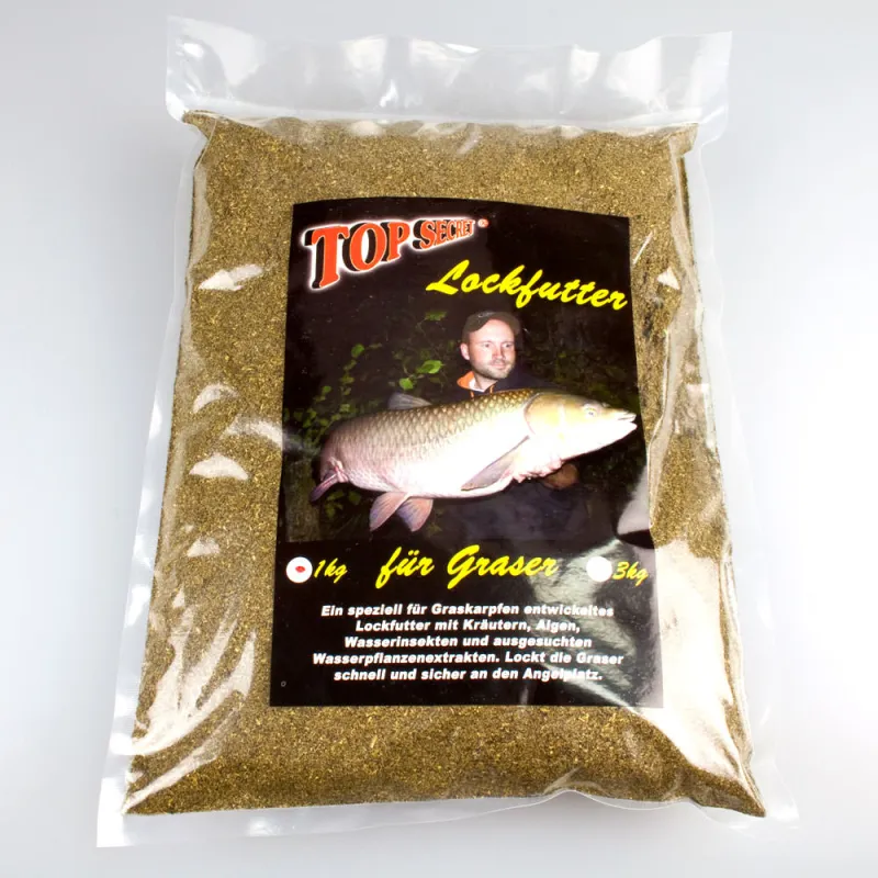 Top Secret Natural Graskarpfen Lockfutter 1Kg