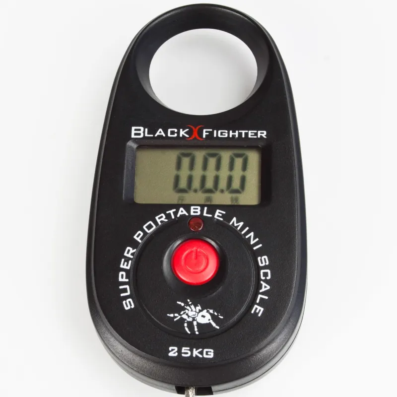 Traxis Black Fighter Digitale Mini Fischwaage bis 25 Kg inklusive Batterien