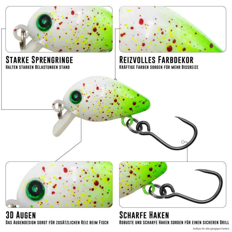 Troutlook 5 x Trout Crank Set Limitid Edition 2,6cm - 1,9g