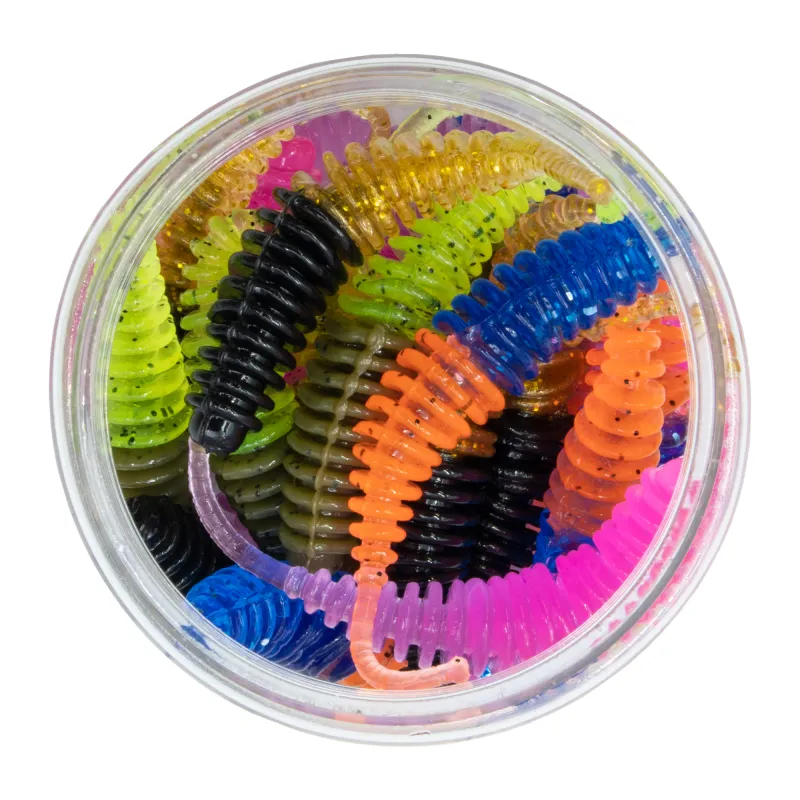 Troutlook Atomica Worms 5,5cm - 0,8g - Mixed Pack - 20Stück