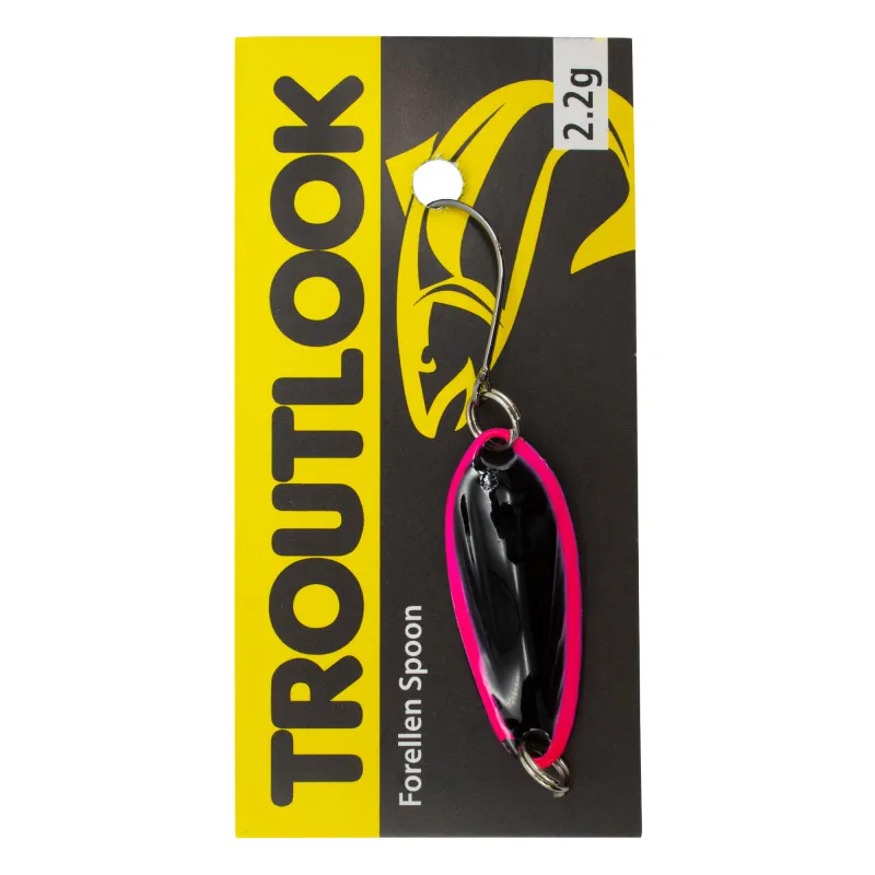 Troutlook Forellen Spoon Blade 2,77cm - 2,2g - Pink-Black UV