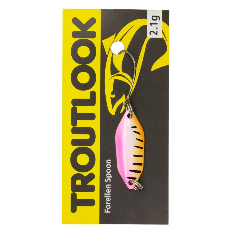 Troutlook Forellen Spoon Clash 2,60cm - 2,1g - Pink-Tiger-Silver UV