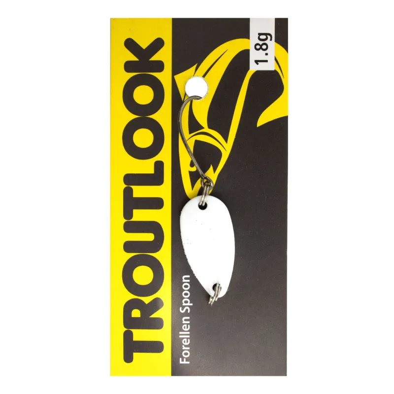 Troutlook Forellen Spoon Extasy jr. 2,29cm - 1,8g - White-Glitter