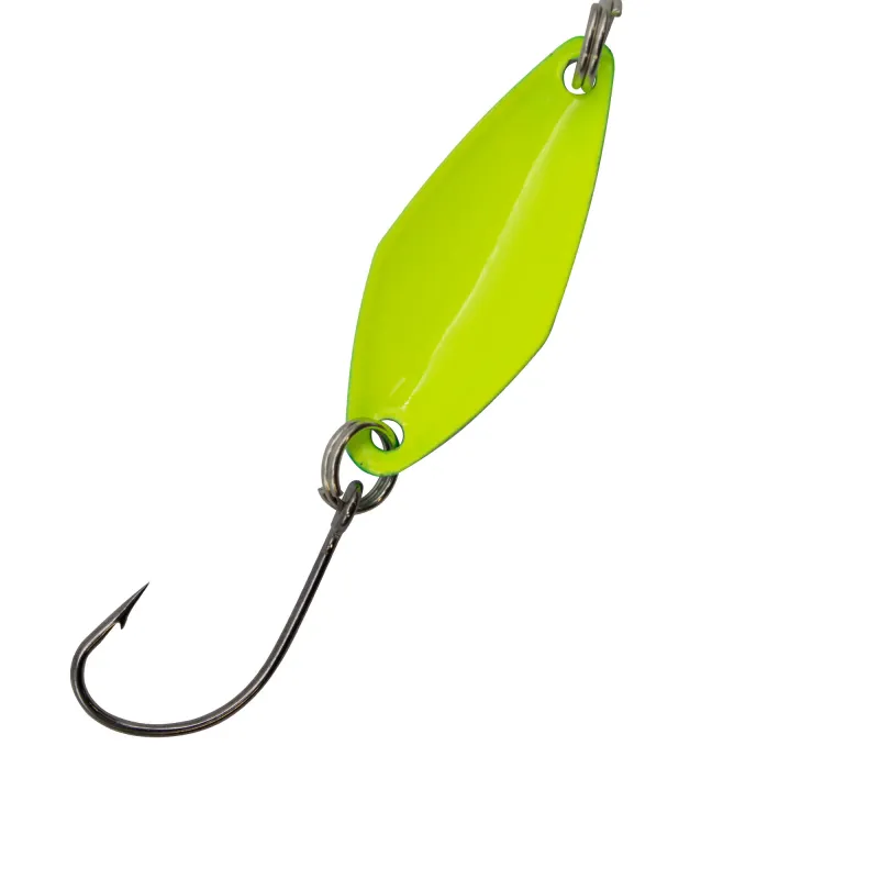 Troutlook Forellen Spoon Hunter jr. 2,77cm - 0,9g - Blue-Glitter-Yellow UV