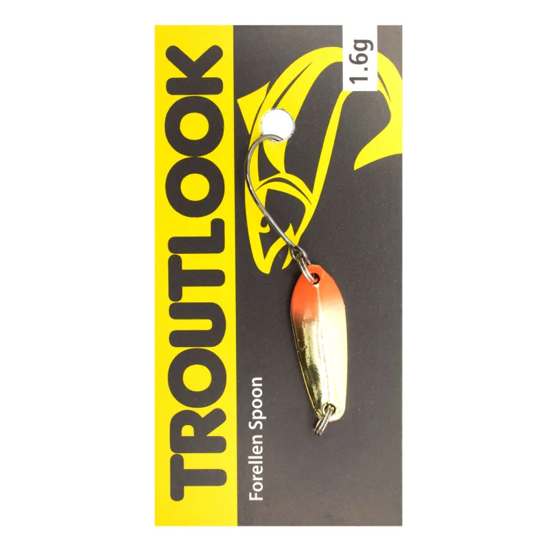 Troutlook Forellen Spoon McFly UV 2,50cm - 1,6g - Gold-Red