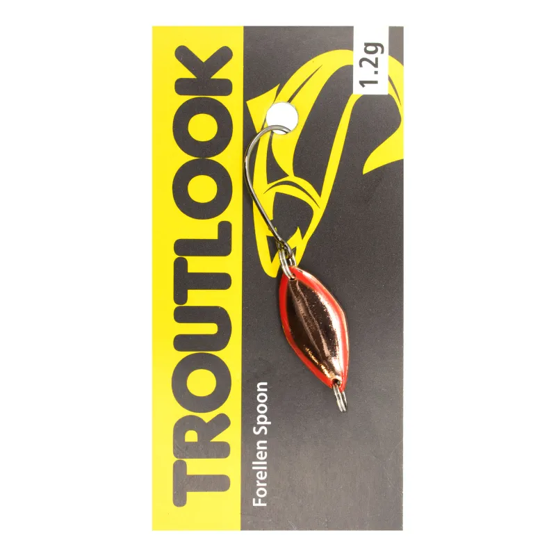 Troutlook Forellen Spoon Mosquito 2,10cm - 1,2g - Orange-Copper-Glitter UV