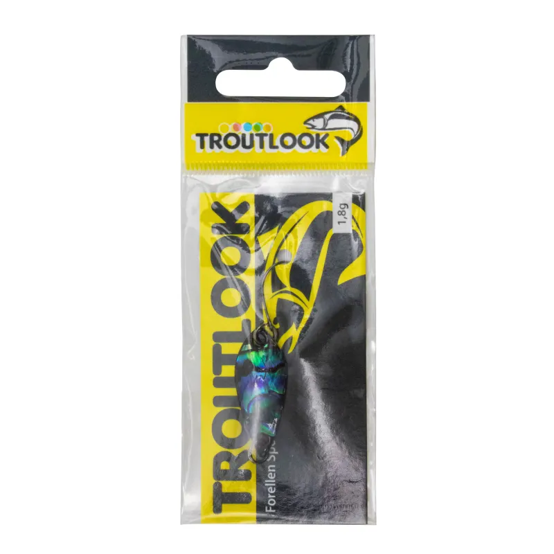 Troutlook Forellen Spoon Perlmutt 1,8g - 30 x12mm - 2# darkblue/black