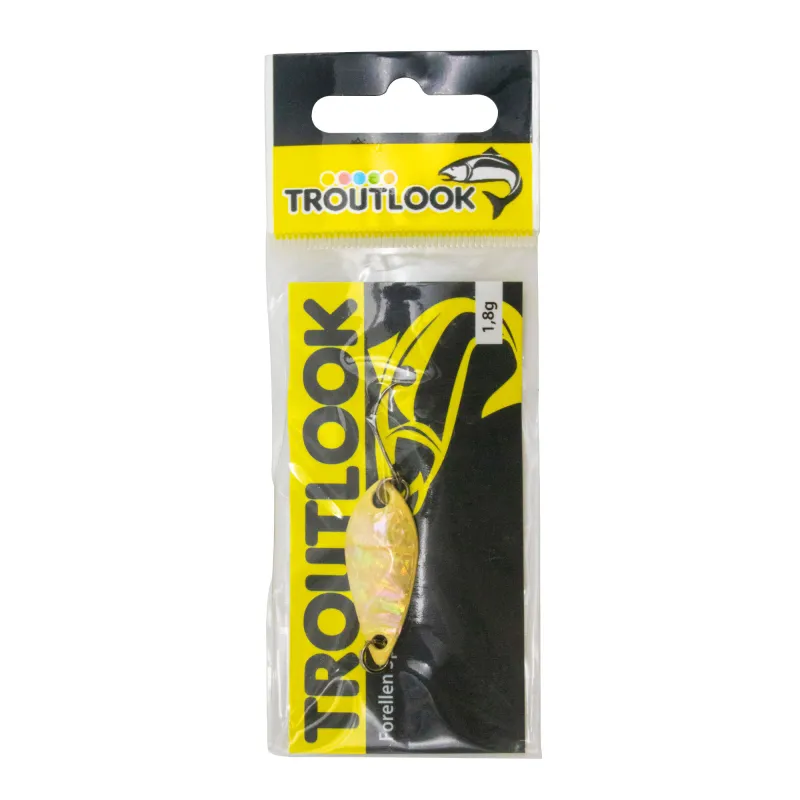 Troutlook Forellen Spoon Perlmutt 1,8g - 30 x12mm - 4# silver/beige