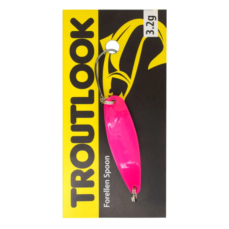 Troutlook Forellen Spoon Salmonizer 3,90cm - 3,2g - Pink-Yellow UV