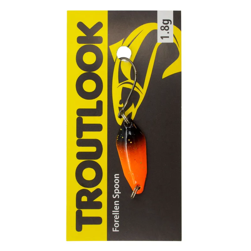 Troutlook Forellen Spoon Salsa 2,60cm - 1,8g - Orange-Black UV